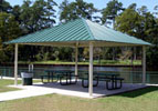 Square Steel Shade Shelter